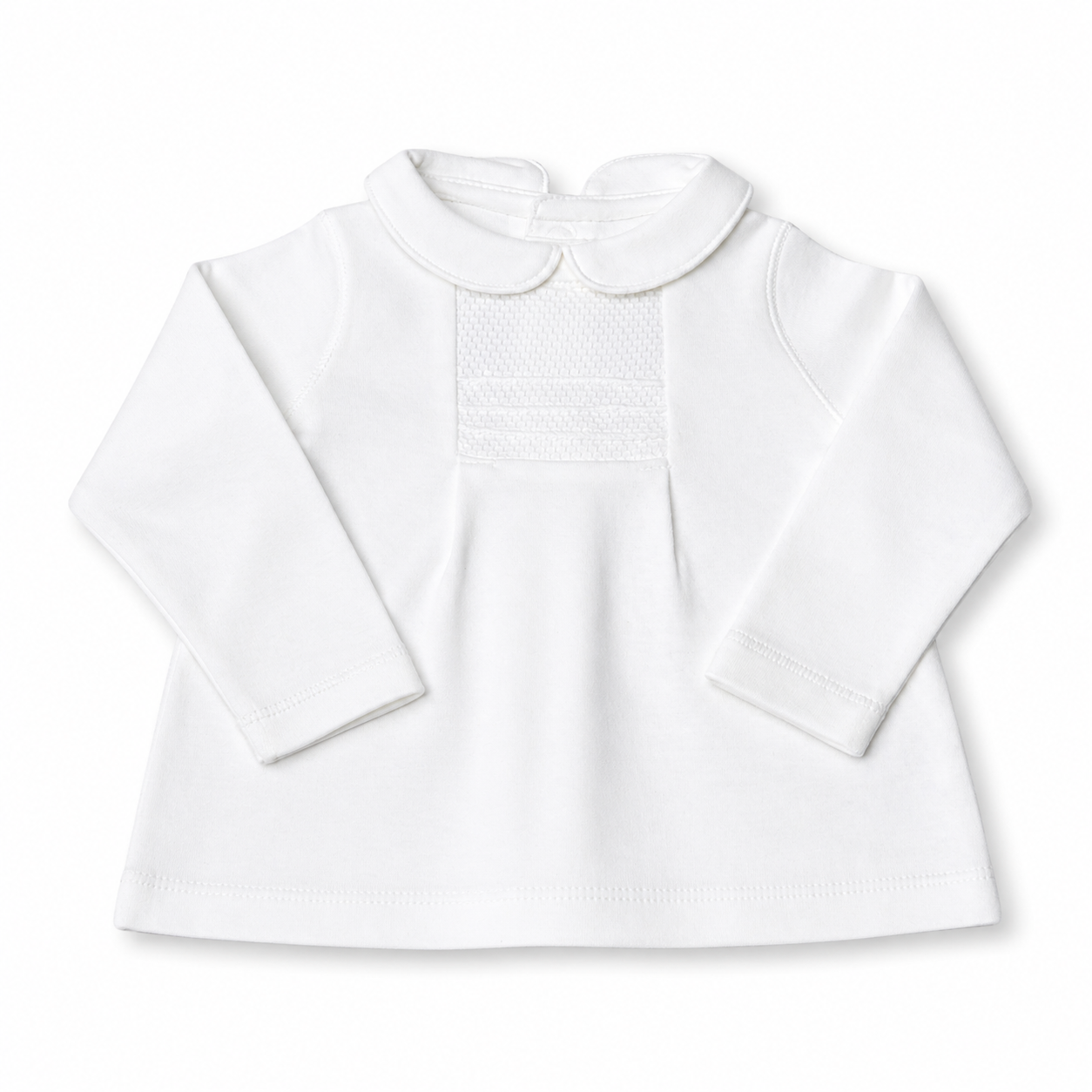 White Peter Pan Collar Baby Top