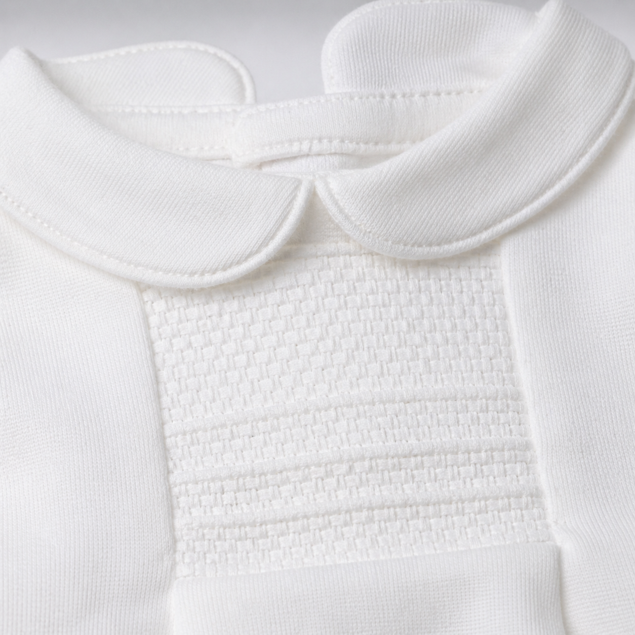 White Peter Pan Collar Baby Top