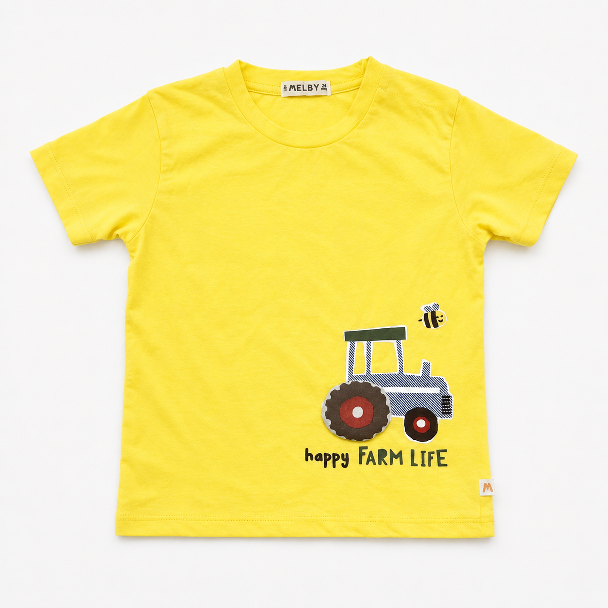 Yellow Happy Farm Life Tee