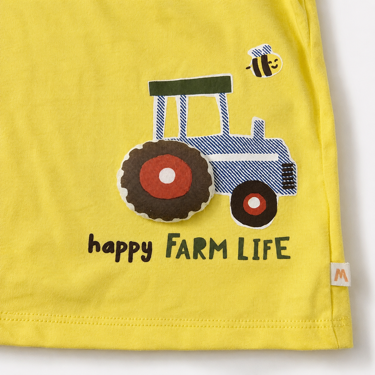 Yellow Happy Farm Life Tee
