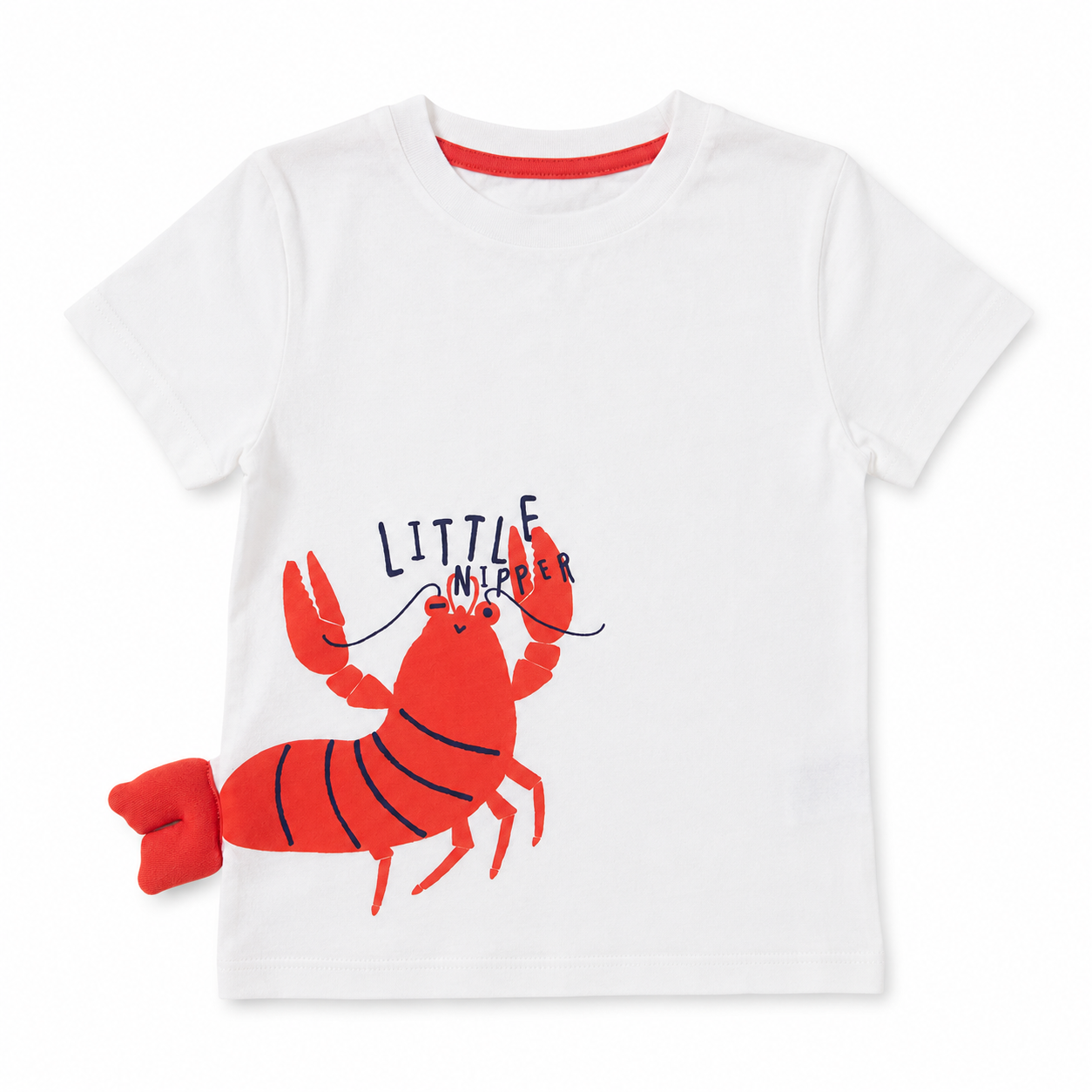 White Little Nipper Lobster Tee