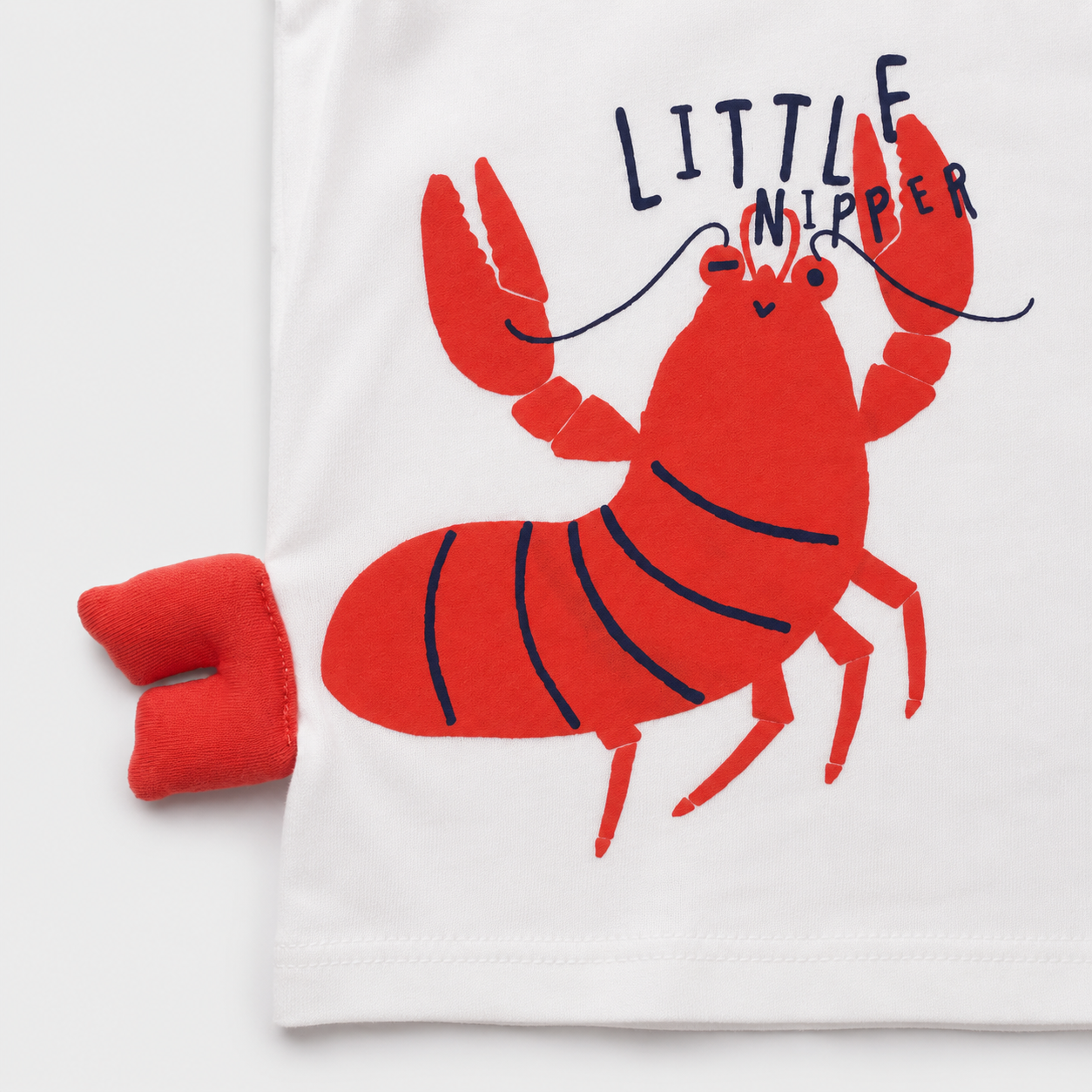 White Little Nipper Lobster Tee