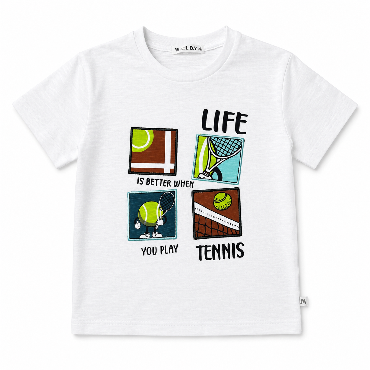 White Tennis Life Tee