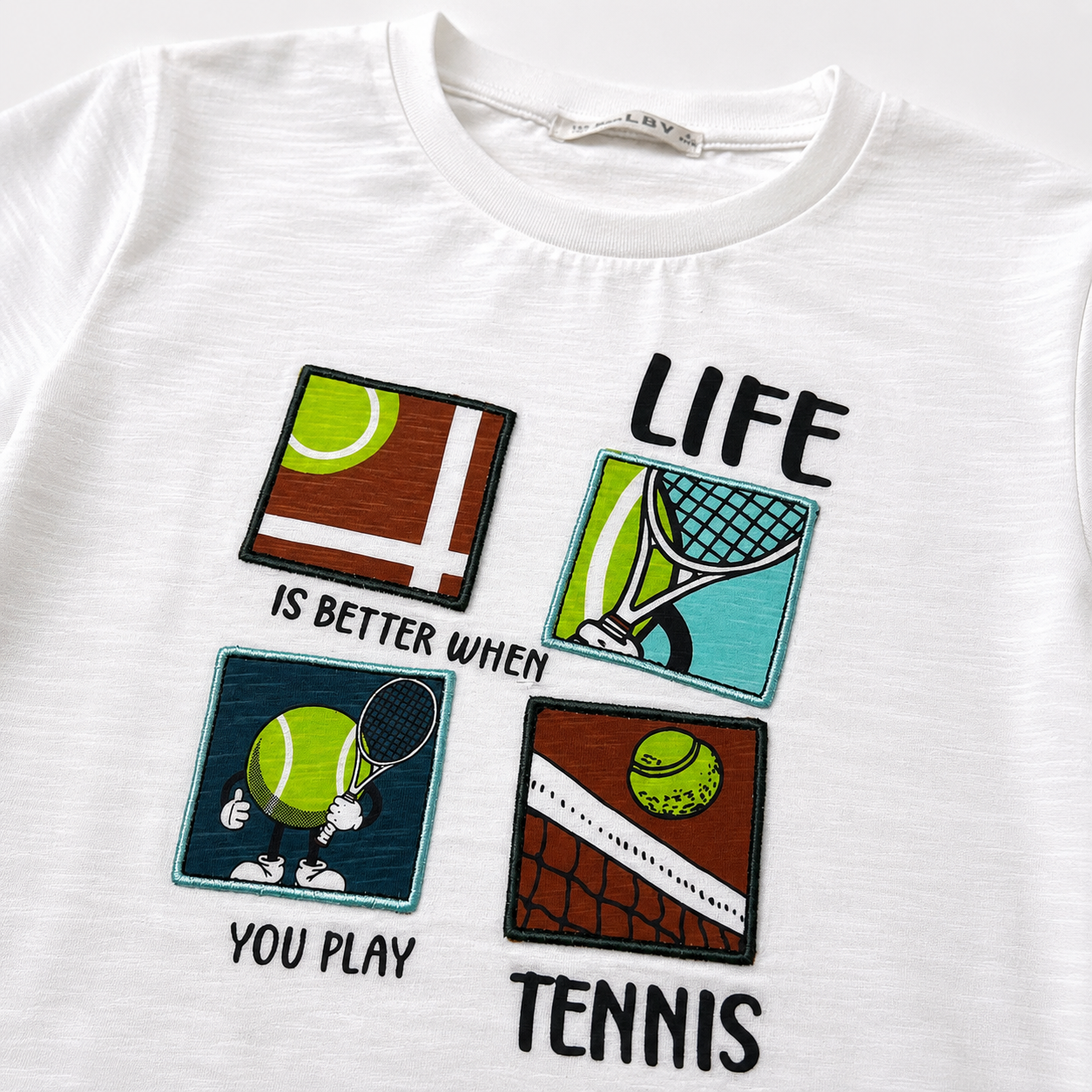White Tennis Life Tee