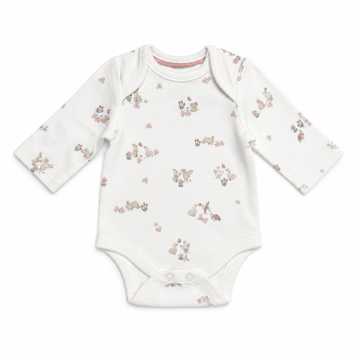 Bunny Floral Print Bodysuit