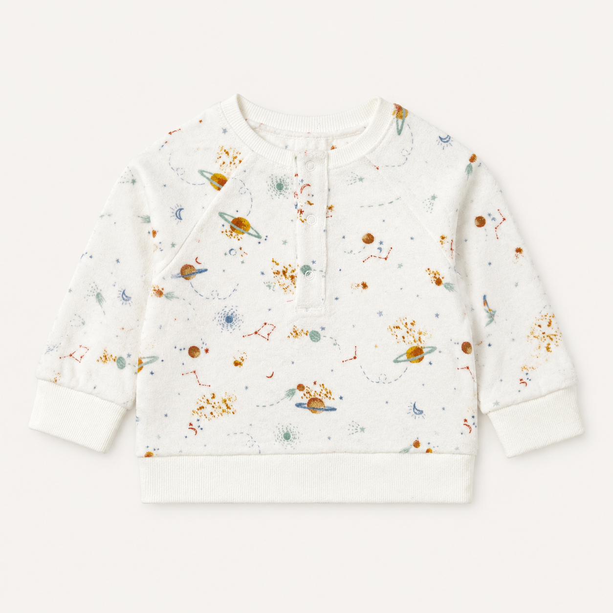 White Space Print Sweatshirt