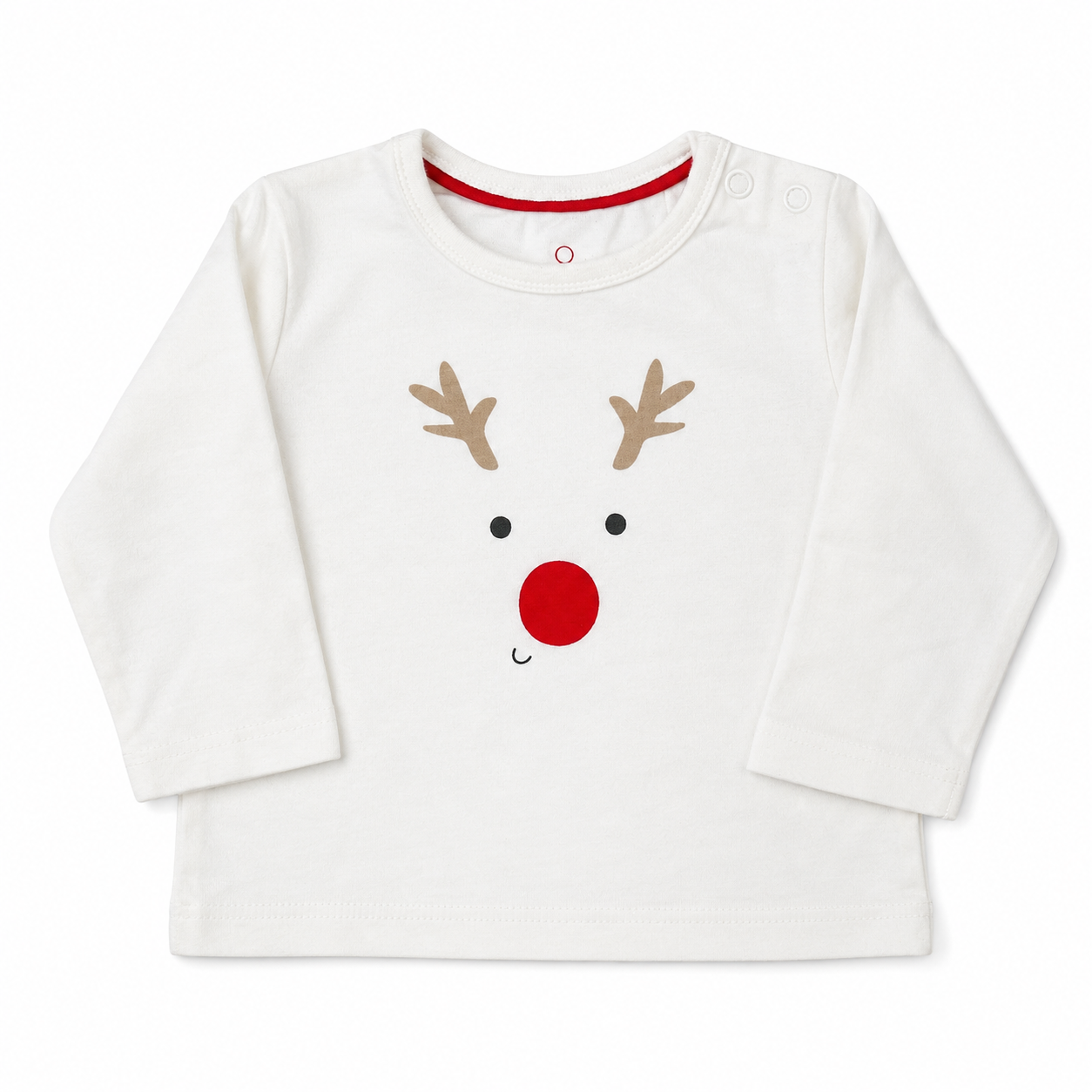White Reindeer Face Tee