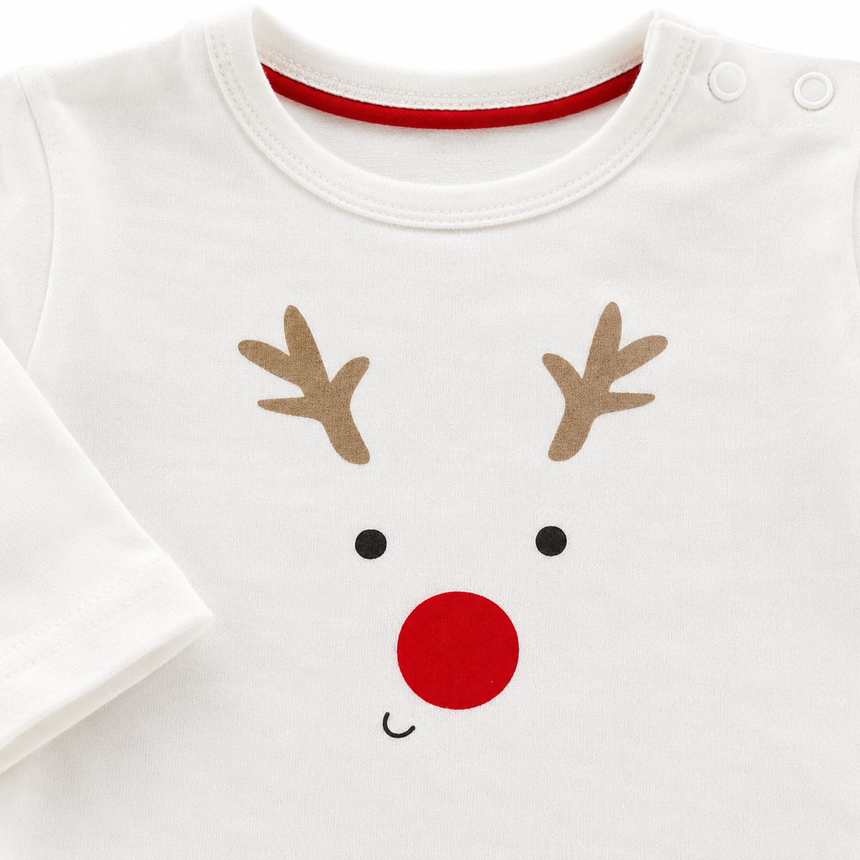 White Reindeer Face Tee