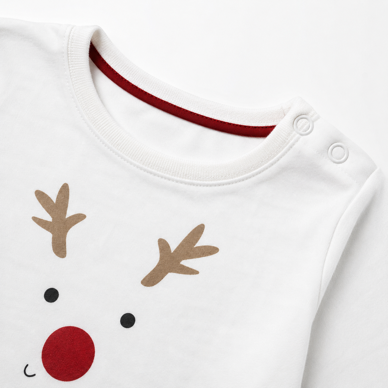 White Reindeer Face Tee