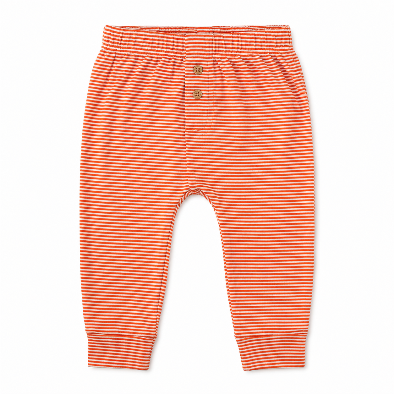 Orange Stripe Pumpkin Applique Pants