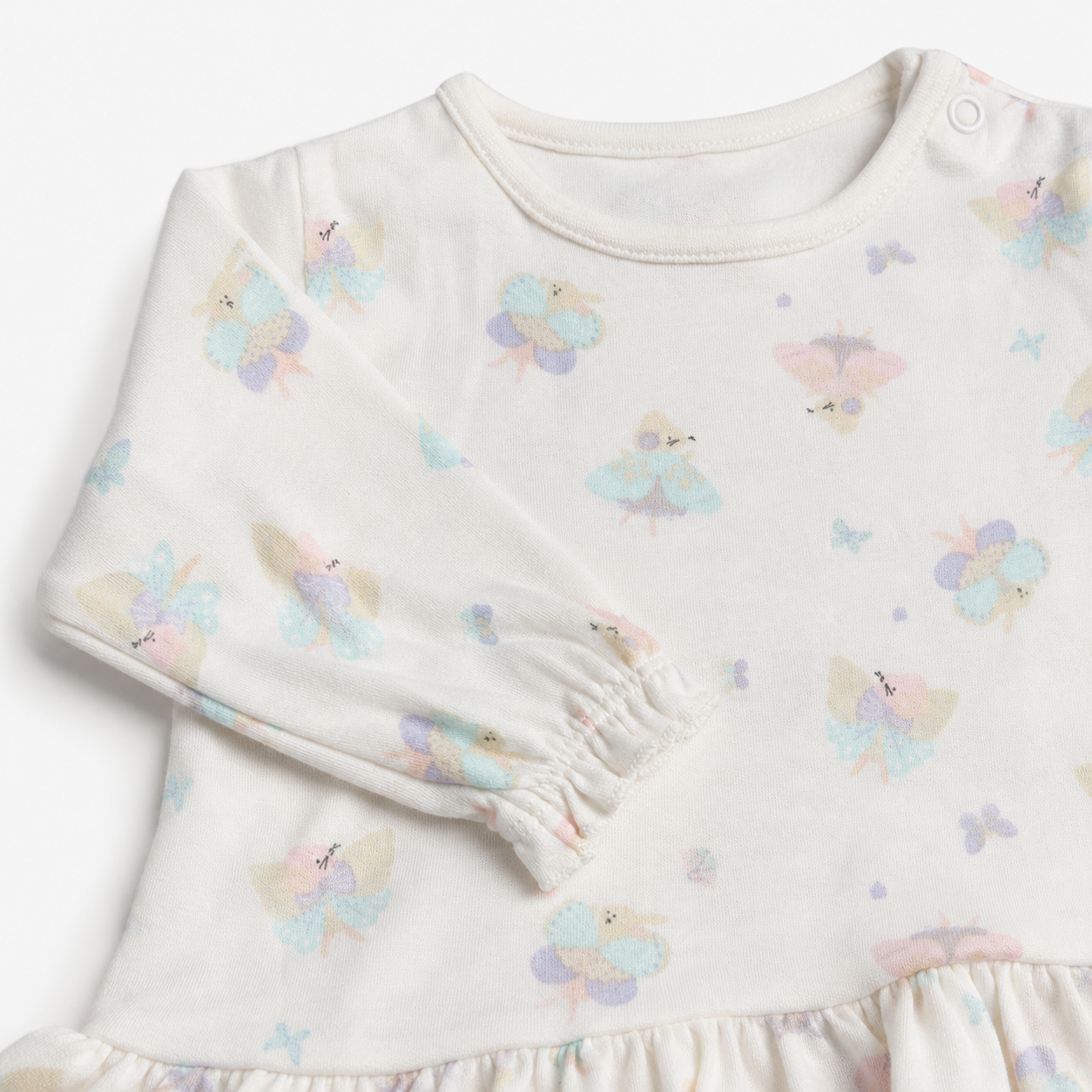 Pastel Butterfly Peplum Baby Top