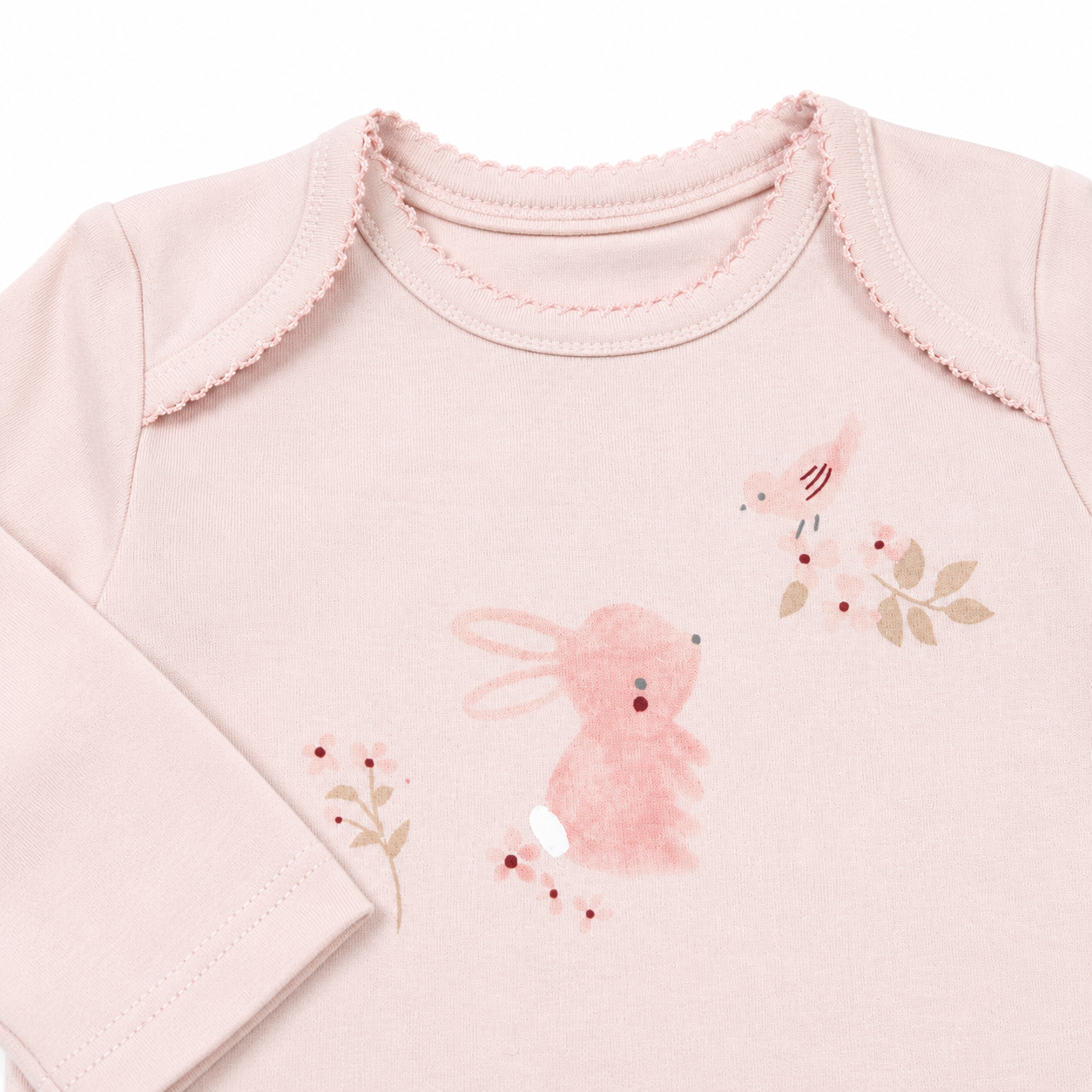 Blush Bunny Long Sleeve Baby Top