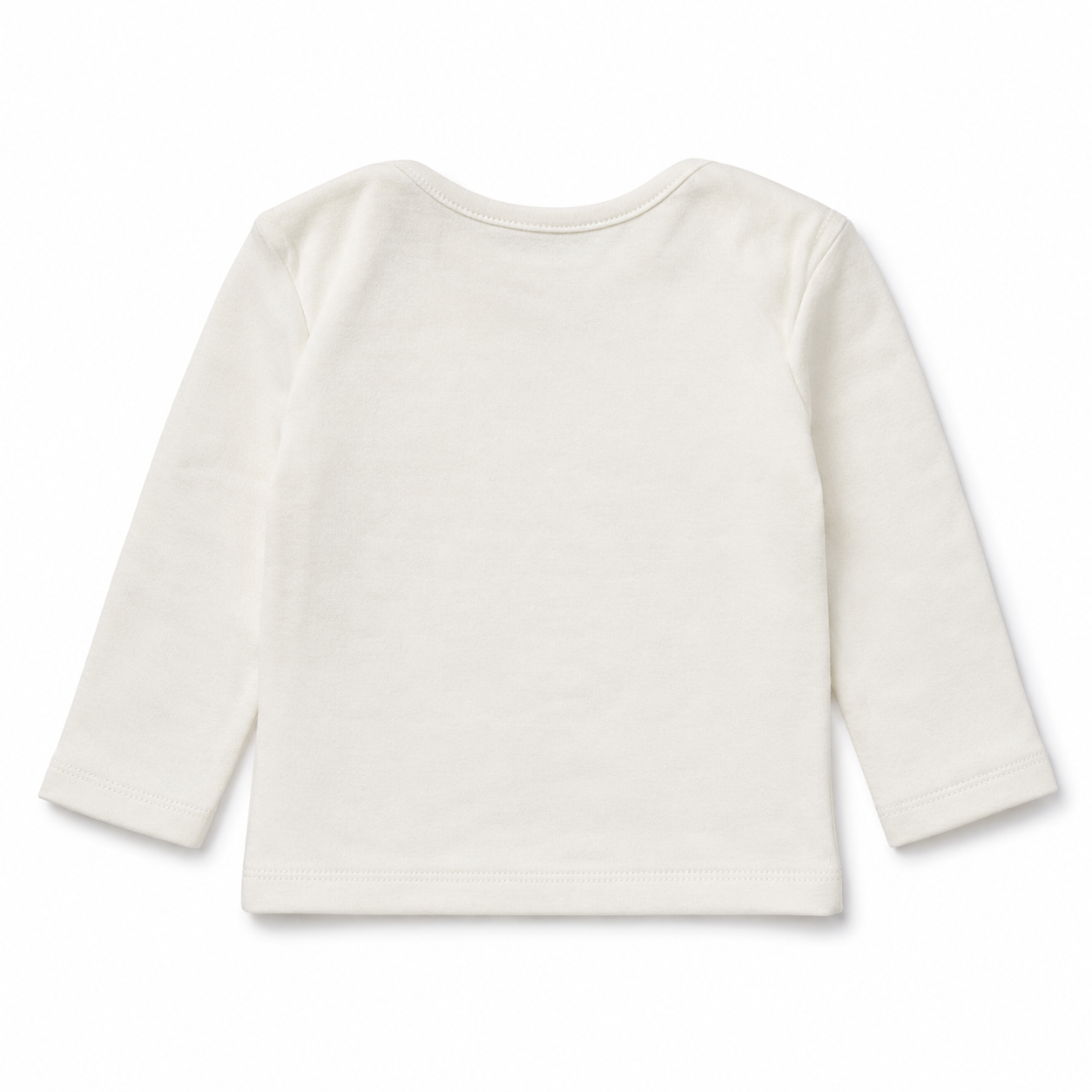 Cream Peeking Animal Long Sleeve Baby Top