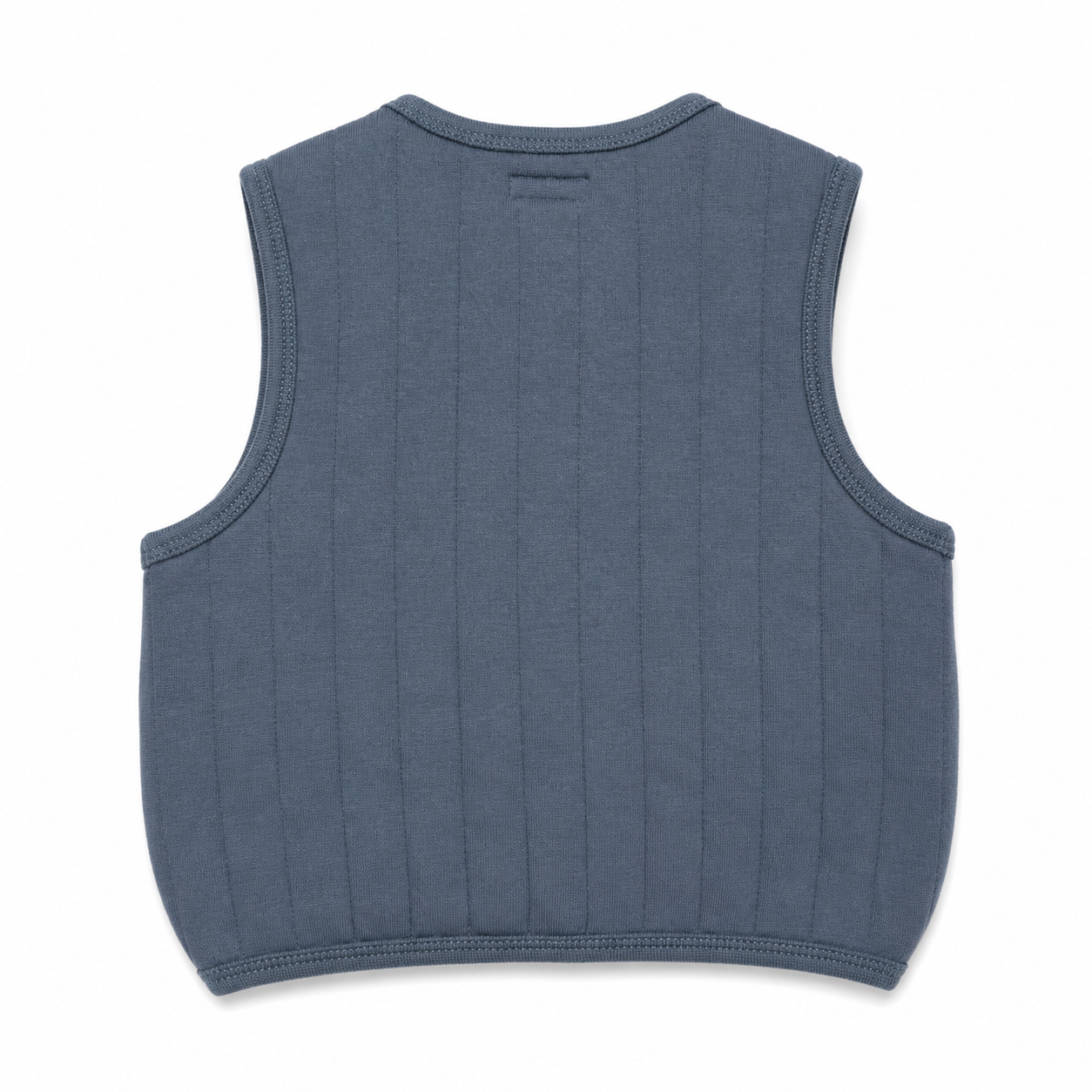 Slate Blue Quilted Baby Vest